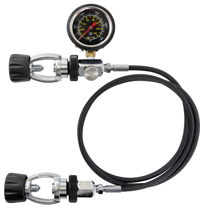 Deluxe Cylinder Equalizer with Braided HP Hose - North American Divers